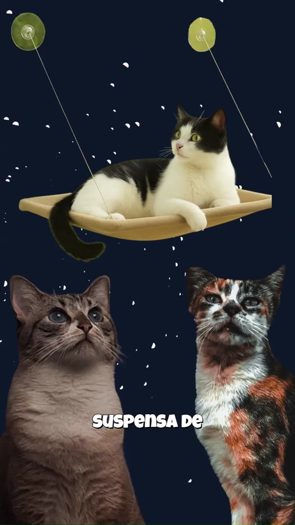 Cama Suspensa de Janela para Gato Pet Caminha Rede para Gatos com Ventosa até 20kg Grande