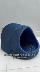 Cama Caminha Toca Casinha Iglu para Cachorro e Gato Suede Premium - Vários Tamanhos e Cores