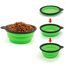 kit 2 Bebedouro E Comedouro De Silicone Retrátil Para Cães e Gatos 350 ML porta ração