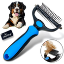 Escova Rake Grande 26 ou 17 dentes Desembolador de Pelo Pet Cães Gatos Não Machuca