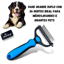 Escova Rake Grande 26 ou 17 dentes Desembolador de Pelo Pet Cães Gatos Não Machuca