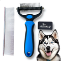 Escova Rake Grande 26 ou 17 dentes Desembolador de Pelo Pet Cães Gatos Não Machuca