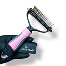 Escova Rake Grande 26 ou 17 dentes Desembolador de Pelo Pet Cães Gatos Não Machuca