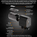 Newpet Alimentador Automático Timer Programável para Peixe Tartaruga Aquário, Bateria Lítio Recarregável Interna