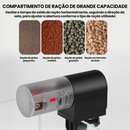 Newpet Alimentador Automático Timer Programável para Peixe Tartaruga Aquário, Bateria Lítio Recarregável Interna