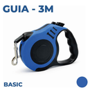 Coleira Guia Retrátil 3/5 Metros Pets Cachorro Cães Gatos Resistente com Trava até 12kg