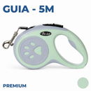Coleira Guia Retrátil 3/5 Metros Pets Cachorro Cães Gatos Resistente com Trava até 12kg