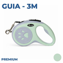 Coleira Guia Retrátil 3/5 Metros Pets Cachorro Cães Gatos Resistente com Trava até 12kg