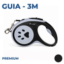 Coleira Guia Retrátil 3/5 Metros Pets Cachorro Cães Gatos Resistente com Trava até 12kg
