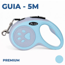 Coleira Guia Retrátil 3/5 Metros Pets Cachorro Cães Gatos Resistente com Trava até 12kg