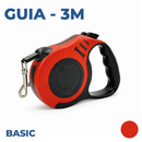 Coleira Guia Retrátil 3/5 Metros Pets Cachorro Cães Gatos Resistente com Trava até 12kg