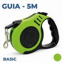 Coleira Guia Retrátil 3/5 Metros Pets Cachorro Cães Gatos Resistente com Trava até 12kg