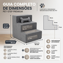 Escada Pet 3 Degraus para Cachorros e Gatos | Conforto e Segurança | Frete rapido