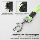 Guia Dupla Retrátil para 2 Cães | Resistente, Luz LED e Trava Automática, Perfeita para Passeios Noturnos -Z17