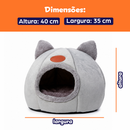 Caminha Casa Tenda Luxo Gato Cachorro Casinha Ninho Pelúcia Pet Iglu Cama Pequena Grande