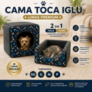 Casinha cama toca Iglu 3 Em 1 Cão E Gato,Tamanhos P, M, G e GG, com almofada removível fundo impermeável