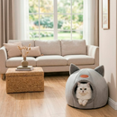 Caminha Casa Tenda Luxo Gato Cachorro Casinha Ninho Pelúcia Pet Iglu Cama Pequena Grande