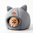 Caminha Casa Tenda Luxo Gato Cachorro Casinha Ninho Pelúcia Pet Iglu Cama Pequena Grande