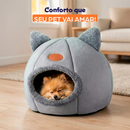 Caminha Casa Tenda Luxo Gato Cachorro Casinha Ninho Pelúcia Pet Iglu Cama Pequena Grande