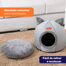 Caminha Casa Tenda Luxo Gato Cachorro Casinha Ninho Pelúcia Pet Iglu Cama Pequena Grande
