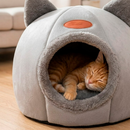 Caminha Casa Tenda Luxo Gato Cachorro Casinha Ninho Pelúcia Pet Iglu Cama Pequena Grande