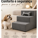 Escada Pet 3 Degraus para Cachorros e Gatos | Conforto e Segurança | Frete rapido