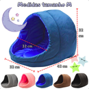 Cama Caminha Toca Casinha Iglu para Cachorro e Gato Suede Premium - Vários Tamanhos e Cores