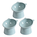 Comedouro Bebedouro Elevado 1 2 ou 3 Unidades Anti Engasgo Pet Gato Cachorro Kit